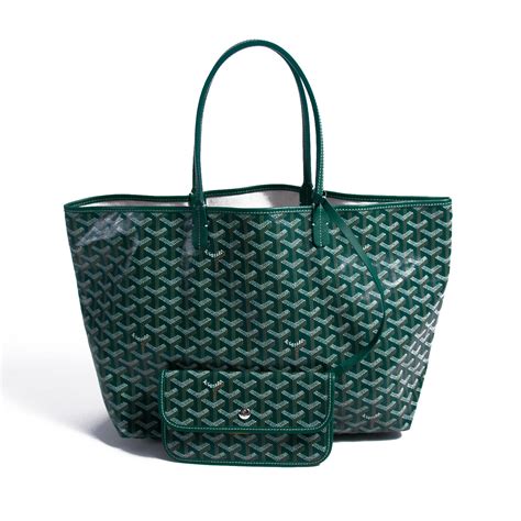 goyard saint louis pm green|goyard pm tote price.